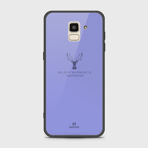 Samsung Galaxy J6 2018 Cover - Nice Series - HQ Ultra Shine Premium Infinity Glass Soft Silicon Borders Case