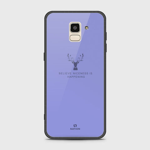 Samsung Galaxy J6 2018 Cover - Nice Series - HQ Ultra Shine Premium Infinity Glass Soft Silicon Borders Case