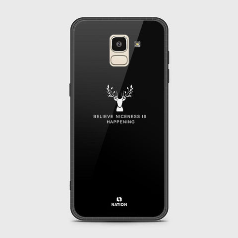 Samsung Galaxy J6 2018 Cover - Nice Series - HQ Ultra Shine Premium Infinity Glass Soft Silicon Borders Case