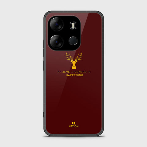 Tecno Pop 7 Pro Cover- Nice Series - HQ Ultra Shine Premium Infinity Glass Soft Silicon Borders Case