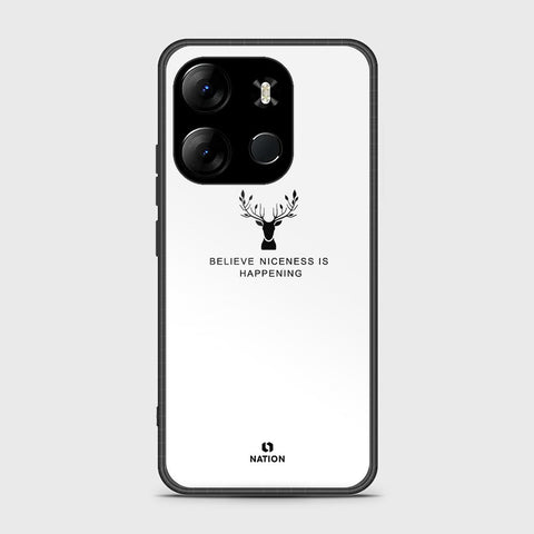 Tecno Pop 7 Pro Cover- Nice Series - HQ Ultra Shine Premium Infinity Glass Soft Silicon Borders Case