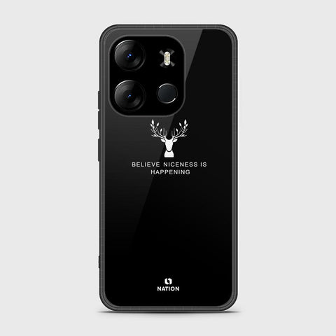 Tecno Pop 7 Pro Cover- Nice Series - HQ Ultra Shine Premium Infinity Glass Soft Silicon Borders Case