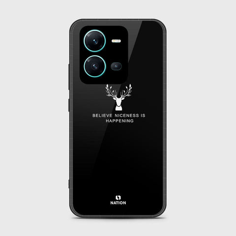 Vivo V25e Cover- Nice Series - HQ Ultra Shine Premium Infinity Glass Soft Silicon Borders Case