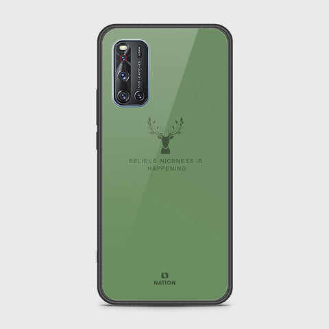 Vivo V19 Cover- Nice Series - HQ Ultra Shine Premium Infinity Glass Soft Silicon Borders Case