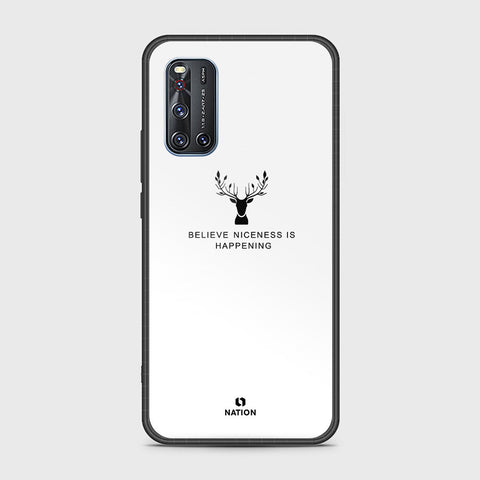 Vivo V19 Cover- Nice Series - HQ Ultra Shine Premium Infinity Glass Soft Silicon Borders Case