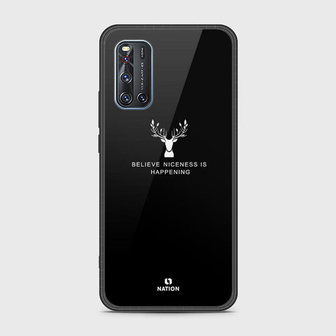 Vivo V19 Cover- Nice Series - HQ Ultra Shine Premium Infinity Glass Soft Silicon Borders Case