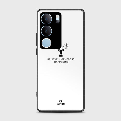 Vivo V29 Cover- Nice Series - HQ Ultra Shine Premium Infinity Glass Soft Silicon Borders Case