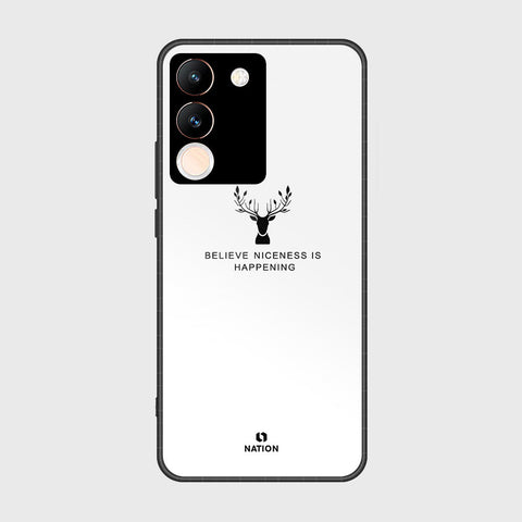 vivo V29e Cover- Nice Series - HQ Ultra Shine Premium Infinity Glass Soft Silicon Borders Case