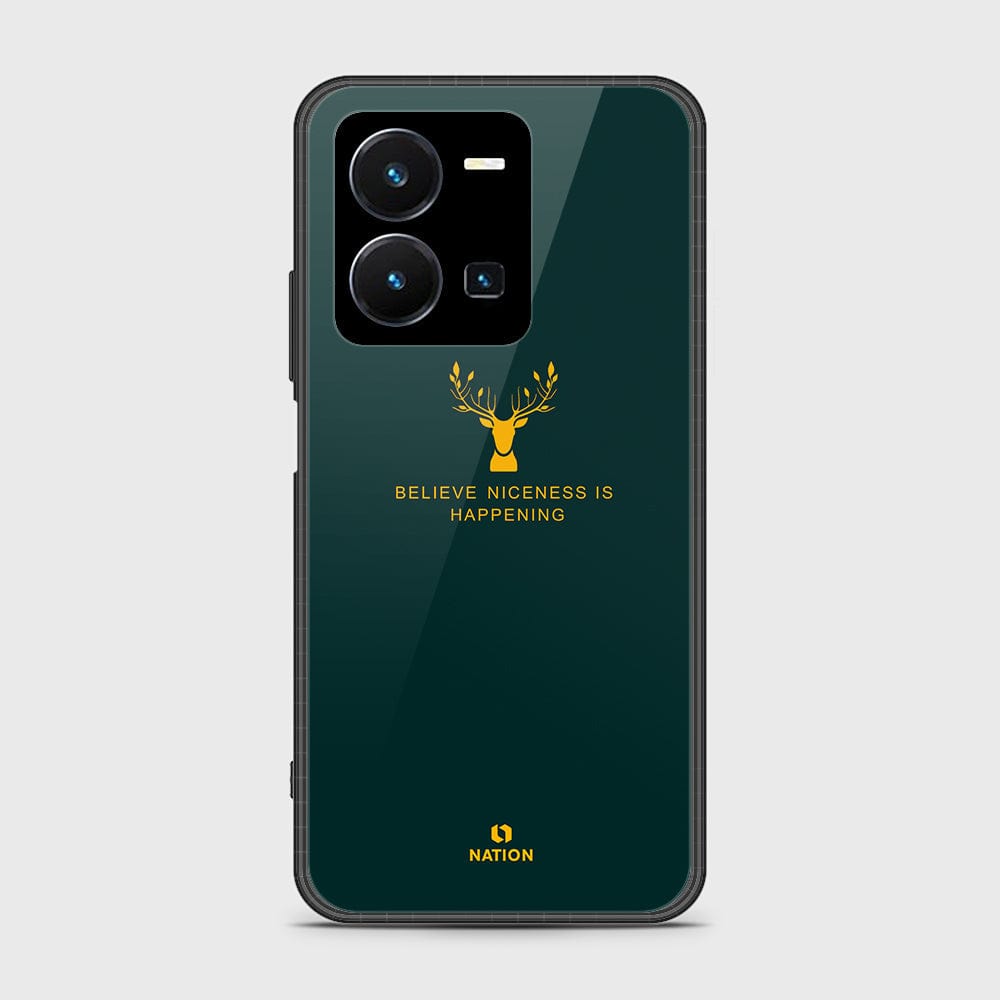 Vivo Y35 4G Cover- Nice Series - HQ Ultra Shine Premium Infinity Glass Soft Silicon Borders Case