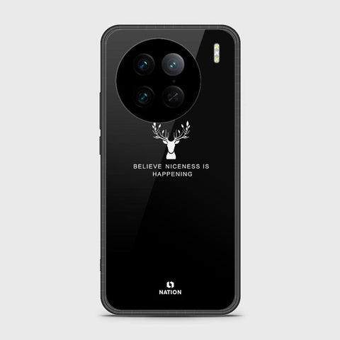 Vivo X90 Pro Cover - Nice Series - HQ Ultra Shine Premium Infinity Glass Soft Silicon Borders Case