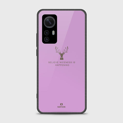 Xiaomi 12 Pro Cover- Nice Series - HQ Ultra Shine Premium Infinity Glass Soft Silicon Borders Case