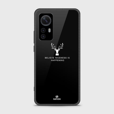 Xiaomi 12 Pro Cover- Nice Series - HQ Ultra Shine Premium Infinity Glass Soft Silicon Borders Case