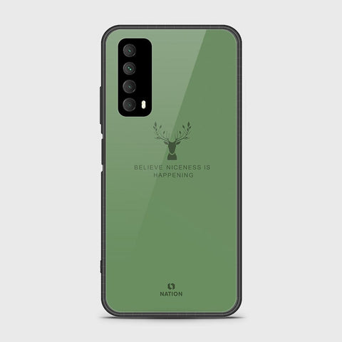 Huawei Psmart 2021 Cover- Nice Series - HQ Ultra Shine Premium Infinity Glass Soft Silicon Borders Case