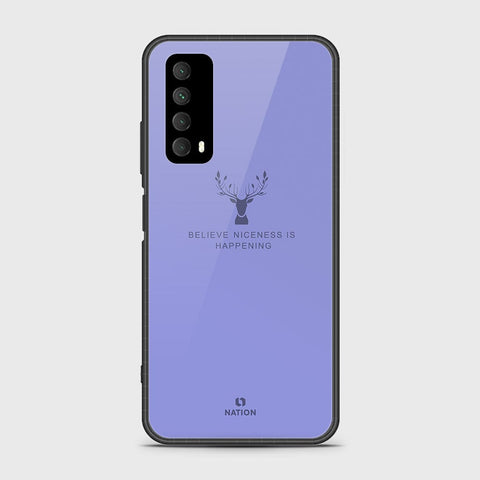 Huawei Psmart 2021 Cover- Nice Series - HQ Ultra Shine Premium Infinity Glass Soft Silicon Borders Case