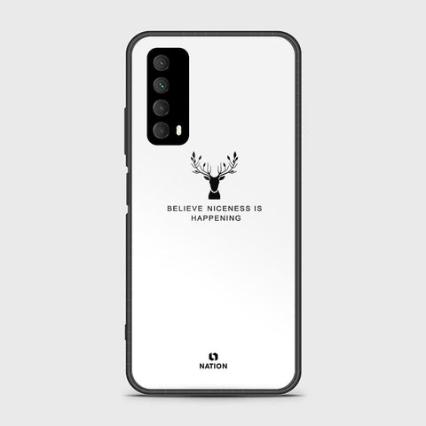 Huawei Psmart 2021 Cover- Nice Series - HQ Ultra Shine Premium Infinity Glass Soft Silicon Borders Case
