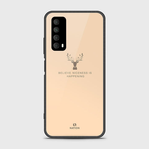 Huawei Psmart 2021 Cover- Nice Series - HQ Ultra Shine Premium Infinity Glass Soft Silicon Borders Case