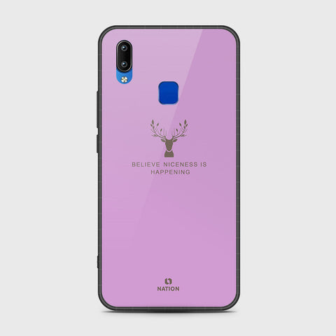 Vivo Y91i Cover- Nice Series - HQ Ultra Shine Premium Infinity Glass Soft Silicon Borders Case