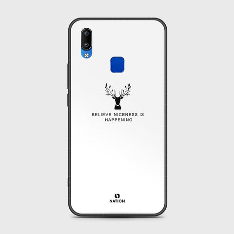 Vivo Y91i Cover- Nice Series - HQ Ultra Shine Premium Infinity Glass Soft Silicon Borders Case