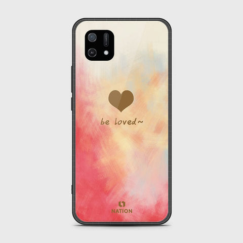 Oppo A16K Cover- Onation Heart Series - HQ Ultra Shine Premium Infinity Glass Soft Silicon Borders Case