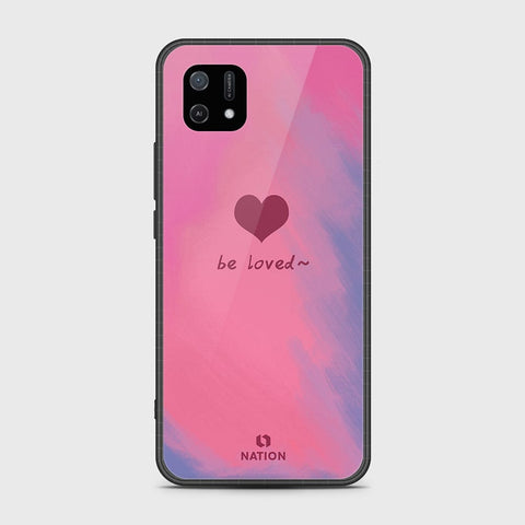 Oppo A16K Cover- Onation Heart Series - HQ Ultra Shine Premium Infinity Glass Soft Silicon Borders Case