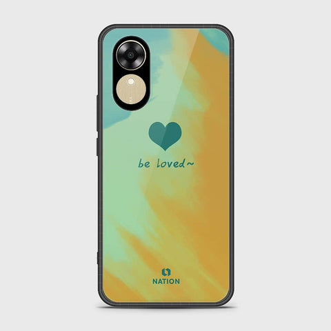 Oppo A17k Cover- Onation Heart Series - HQ Ultra Shine Premium Infinity Glass Soft Silicon Borders Case