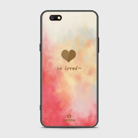 Oppo A77 Cover - ONation Heart Series - HQ Ultra Shine Premium Infinity Glass Soft Silicon Borders Case