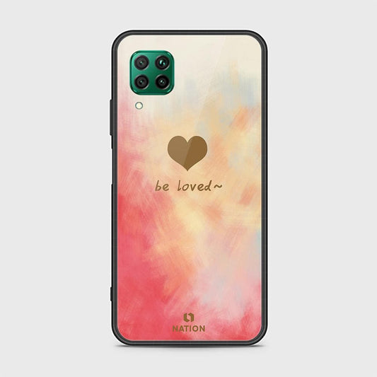 Huawei Nova 6 SE Cover - ONation Heart Series - HQ Ultra Shine Premium Infinity Glass Soft Silicon Borders Case