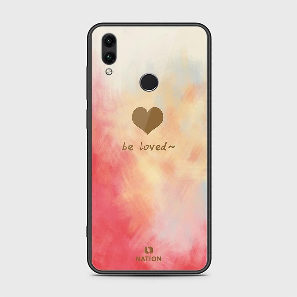 Huawei Honor 10 Lite Cover - ONation Heart Series - HQ Ultra Shine Premium Infinity Glass Soft Silicon Borders Case