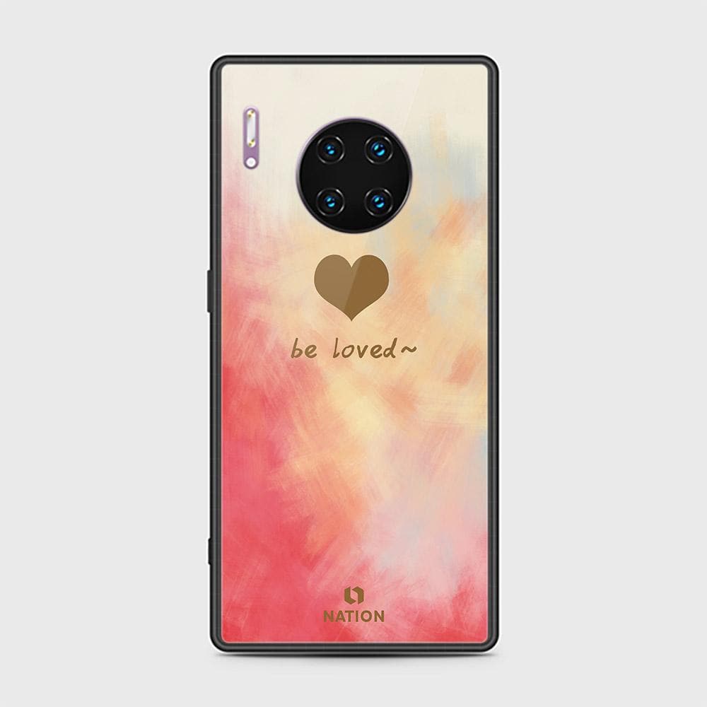 Huawei Mate 30 Pro Cover - ONation Heart Series - HQ Ultra Shine Premium Infinity Glass Soft Silicon Borders Case