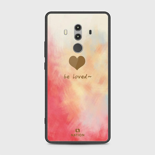 Huawei Mate 10 Pro Cover - ONation Heart Series - HQ Ultra Shine Premium Infinity Glass Soft Silicon Borders Case