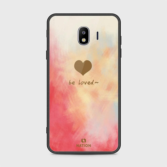 Samsung Galaxy J4 2018 Cover - ONation Heart Series - HQ Ultra Shine Premium Infinity Glass Soft Silicon Borders Case