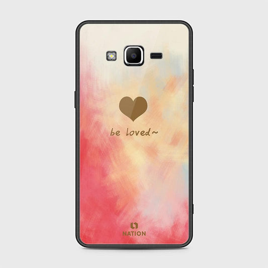 Samsung Galaxy Grand Prime Cover - ONation Heart Series - HQ Ultra Shine Premium Infinity Glass Soft Silicon Borders Case