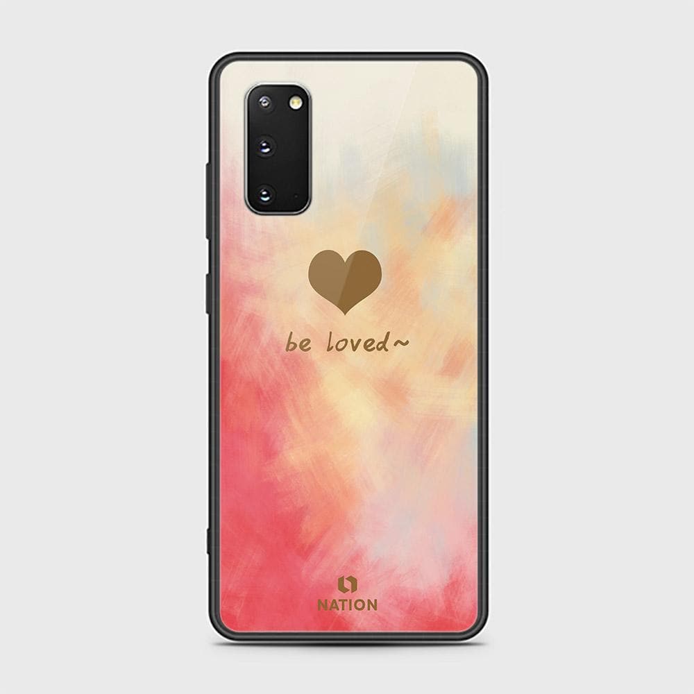 Samsung Galaxy S20 Plus Cover - ONation Heart Series - HQ Ultra Shine Premium Infinity Glass Soft Silicon Borders Case