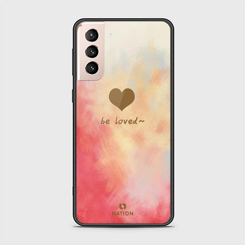 Samsung Galaxy S21 Plus 5G Cover - Onation Heart Series - HQ Ultra Shine Premium Infinity Glass Soft Silicon Borders Case