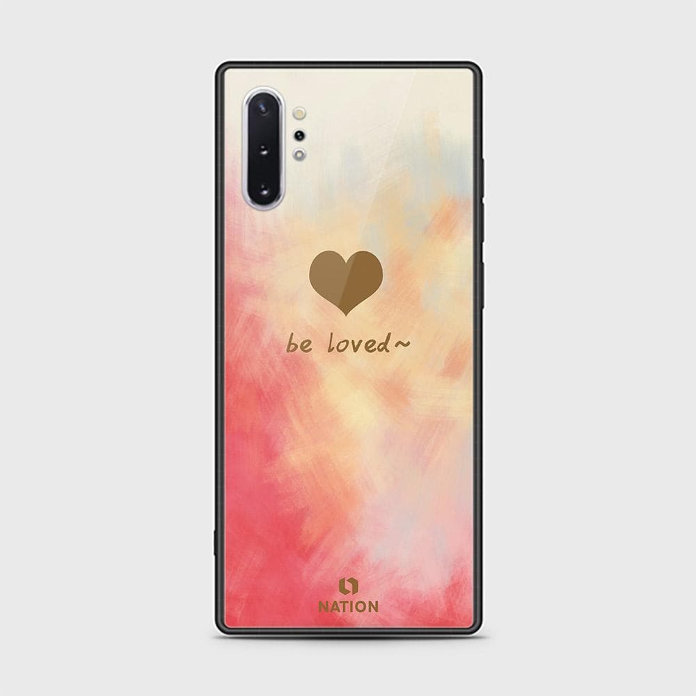 Samsung Galaxy Note 10 Plus Cover - Onation Heart Series - HQ Ultra Shine Premium Infinity Glass Soft Silicon Borders Case