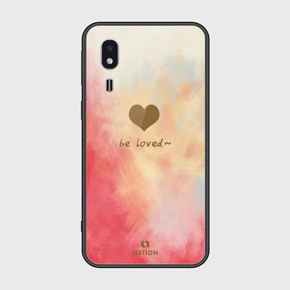 Samsung Galaxy A2 Core Cover - Onation Heart Series - HQ Ultra Shine Premium Infinity Glass Soft Silicon Borders Case