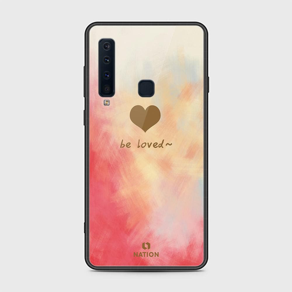 Samsung Galaxy A9 2018 Cover - Onation Heart Series - HQ Ultra Shine Premium Infinity Glass Soft Silicon Borders Case