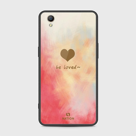 Oppo A37 Cover - Onation Heart Series - HQ Ultra Shine Premium Infinity Glass Soft Silicon Borders Case