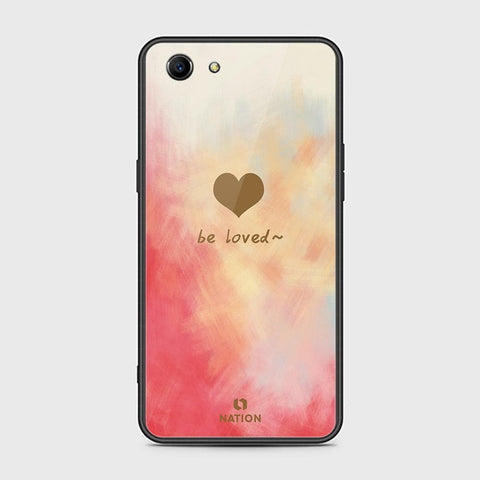 Oppo A1 Cover - Onation Heart Series - HQ Ultra Shine Premium Infinity Glass Soft Silicon Borders Case