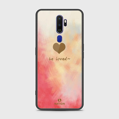 Oppo A9 2020 Cover - Onation Heart Series - HQ Ultra Shine Premium Infinity Glass Soft Silicon Borders Case