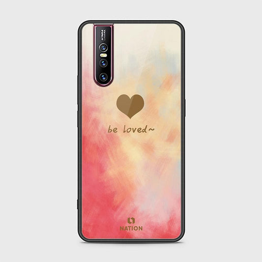 Vivo V15 Pro Cover - Onation Heart Series - HQ Ultra Shine Premium Infinity Glass Soft Silicon Borders Case