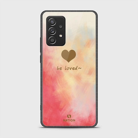 Samsung Galaxy A52s 5G Cover - ONation Heart Series - HQ Ultra Shine Premium Infinity Glass Soft Silicon Borders Case