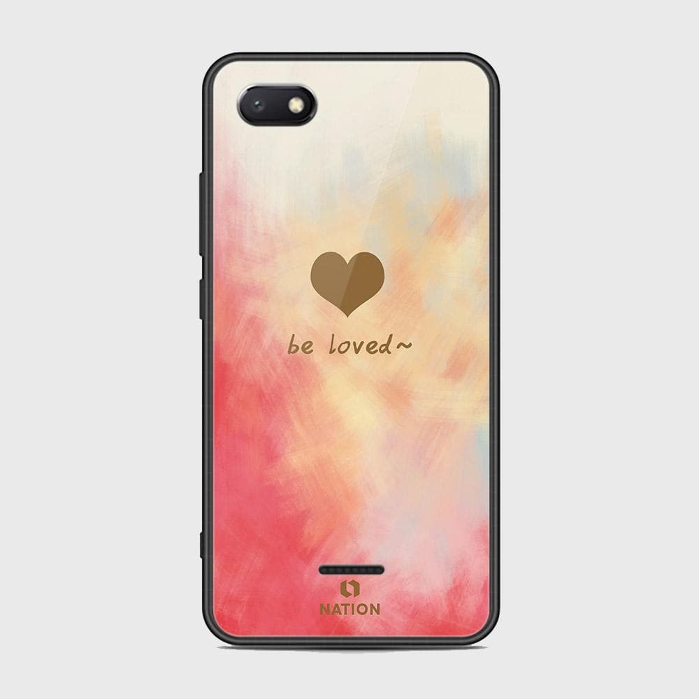 Xiaomi Redmi 6A Cover - Onation Heart Series - HQ Ultra Shine Premium Infinity Glass Soft Silicon Borders Case