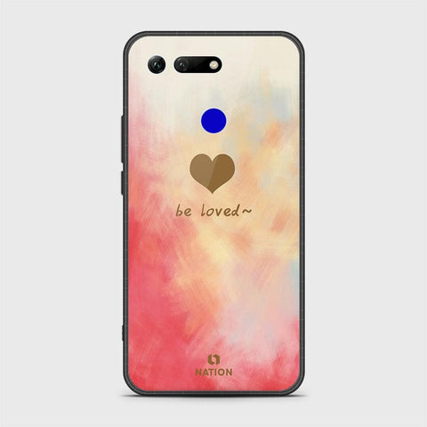 Huawei Honor View 20 Cover - Onation Heart Series - HQ Ultra Shine Premium Infinity Glass Soft Silicon Borders Case