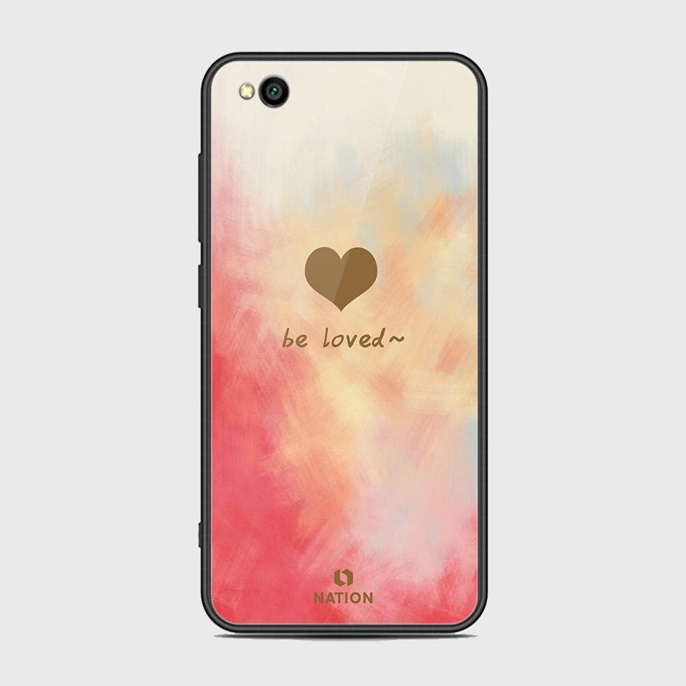 Xiaomi Redmi Go Cover - Onation Heart Series - HQ Ultra Shine Premium Infinity Glass Soft Silicon Borders Case