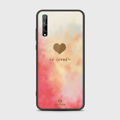 Huawei Y8p Cover - Onation Heart Series - HQ Ultra Shine Premium Infinity Glass Soft Silicon Borders Case