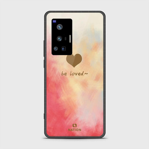 Vivo X70 Pro Cover - Onation Heart Series - HQ Ultra Shine Premium Infinity Glass Soft Silicon Borders Case