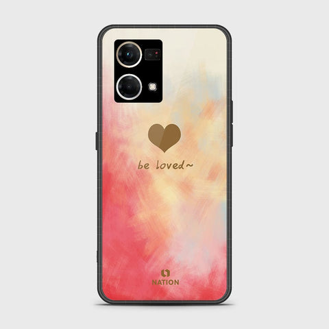 Oppo F21 Pro 4G Cover - ONation Heart Series - HQ Ultra Shine Premium Infinity Glass Soft Silicon Borders Case