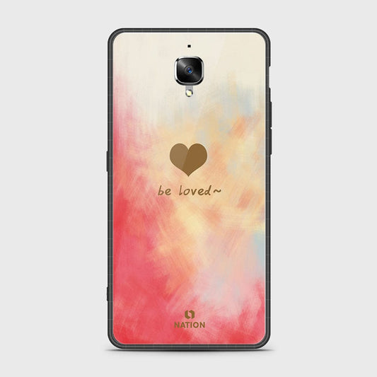 OnePlus 3 Cover- Onation Heart Series - HQ Ultra Shine Premium Infinity Glass Soft Silicon Borders Case