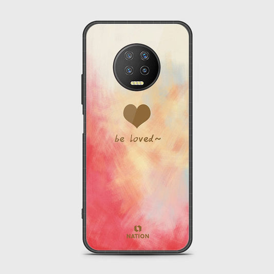 Infinix Note 7 Cover- Onation Heart Series - HQ Ultra Shine Premium Infinity Glass Soft Silicon Borders Case